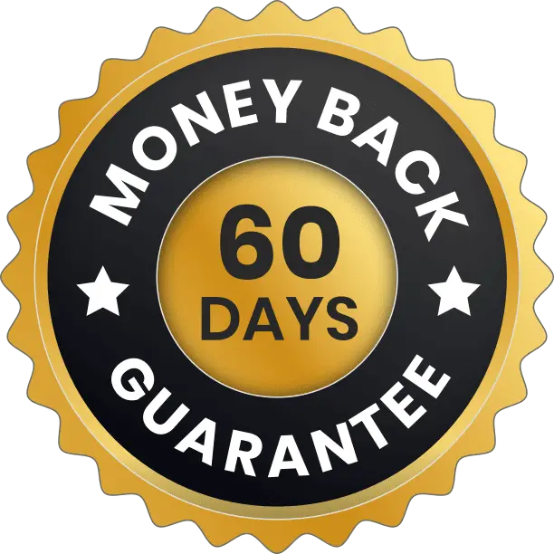 OxyDental Pro 60 day money back guarantee badge